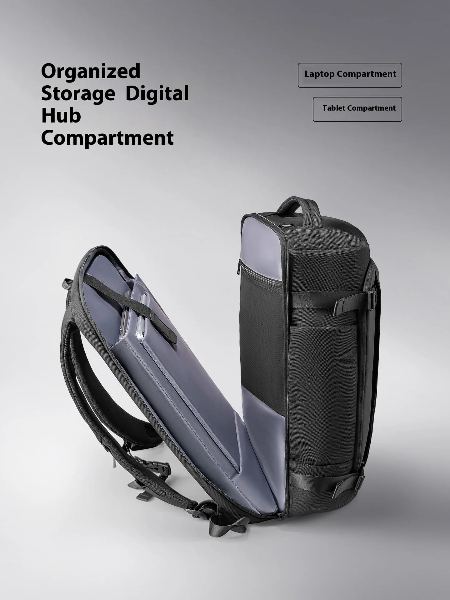 MARK RYDENLuggage sac à dos anti-rayures grande capacité voyage sac à dos épaules réglables avec cha
