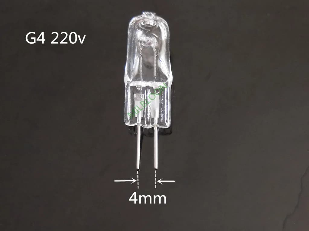 5 pièces G4 220V 20W ampoule G4 220V ampoule éclairage mécanique G4 220V 50W éclairage industriel G4