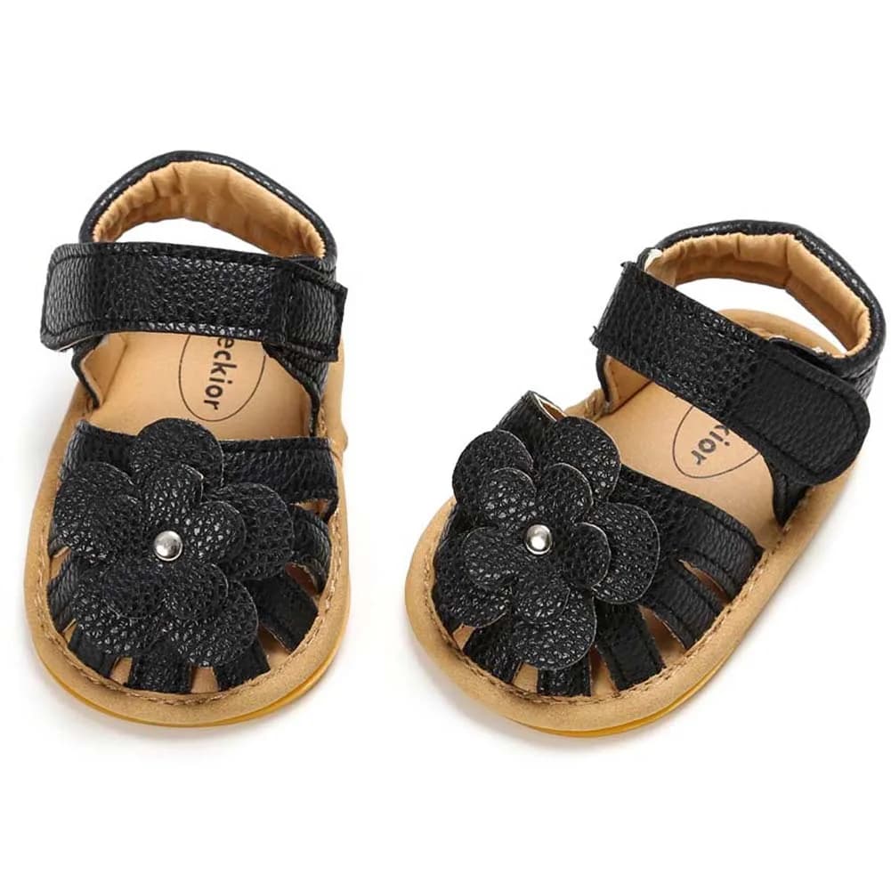 Sandales de plage pour bébés filles, chaussures plates et semelle souple, antidérapantes, robe de ma
