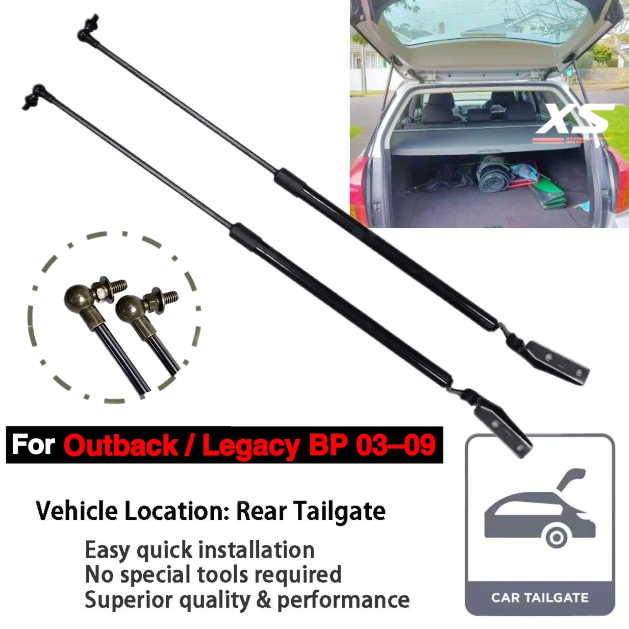 Amortisseur pour SUBARU OUTBACK LEGACY station (BL, BP) 2003 – 2009, Supports de levage, entretoises