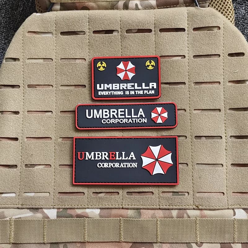 Umbrella Corporation – patchs brodés pour parapluie de biochimie, Badges militaires de l'armée pour 