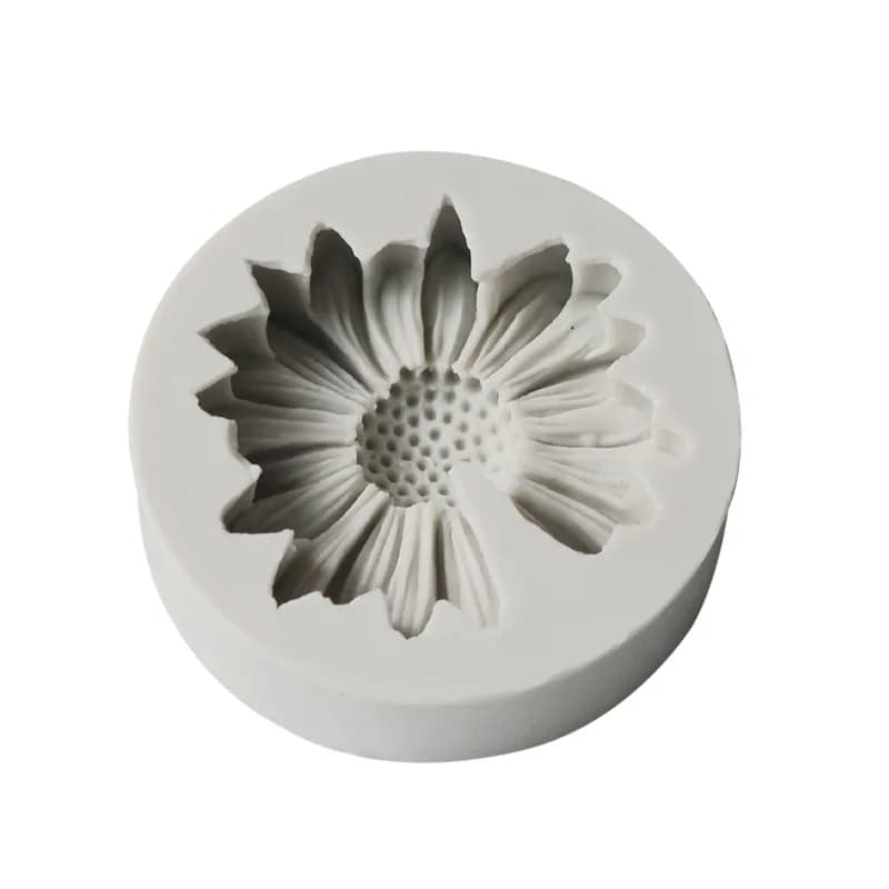 Moule 3D en forme de fleur de marguerite, en Silicone, fleur de soleil, aromathérapie, savon époxy, 