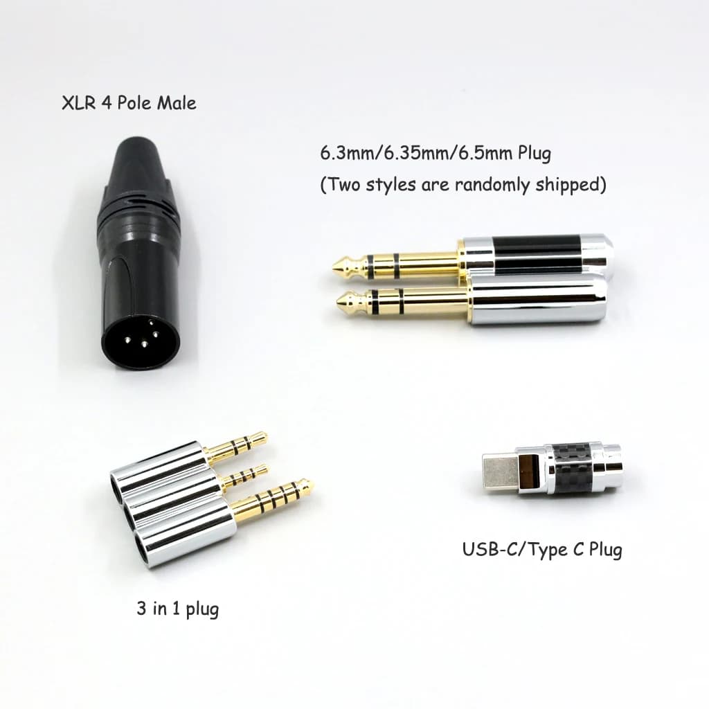 Câble d'écouteurs en argent paladium + graphène or pur 99%, pour Hifiman Sundara Ananda HE1000se V2 