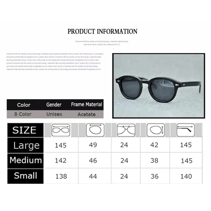 Johnny Depp lunettes de soleil polarisées hommes femmes Lemtosh marque de luxe Style de créateur lun