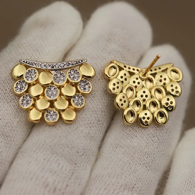 Boucles d'oreilles géométriques en cristal de luxe pour femmes, nouveau Design de vue, marque de mod