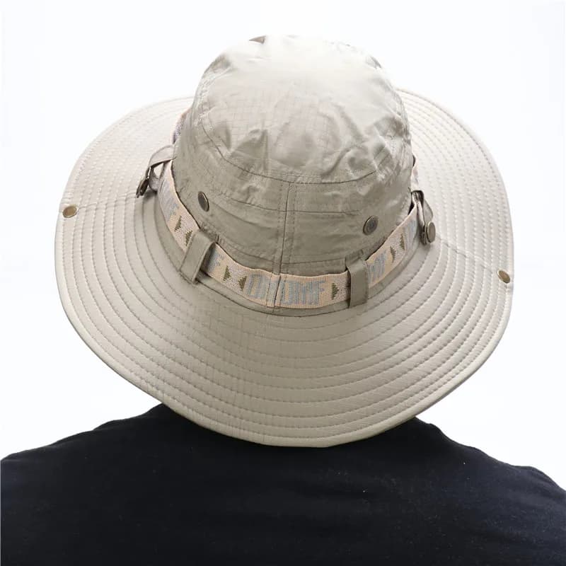 Chapeau d'Été à Large Bord pour Homme, Protection UV, ander, Safari, html, Randonnée, en Maille, Suf