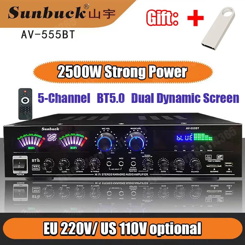 Amplificateur de son d'écran dynamique Bluetooth, stéréo HiFi, numérique, maison, voiture, karaoké, 