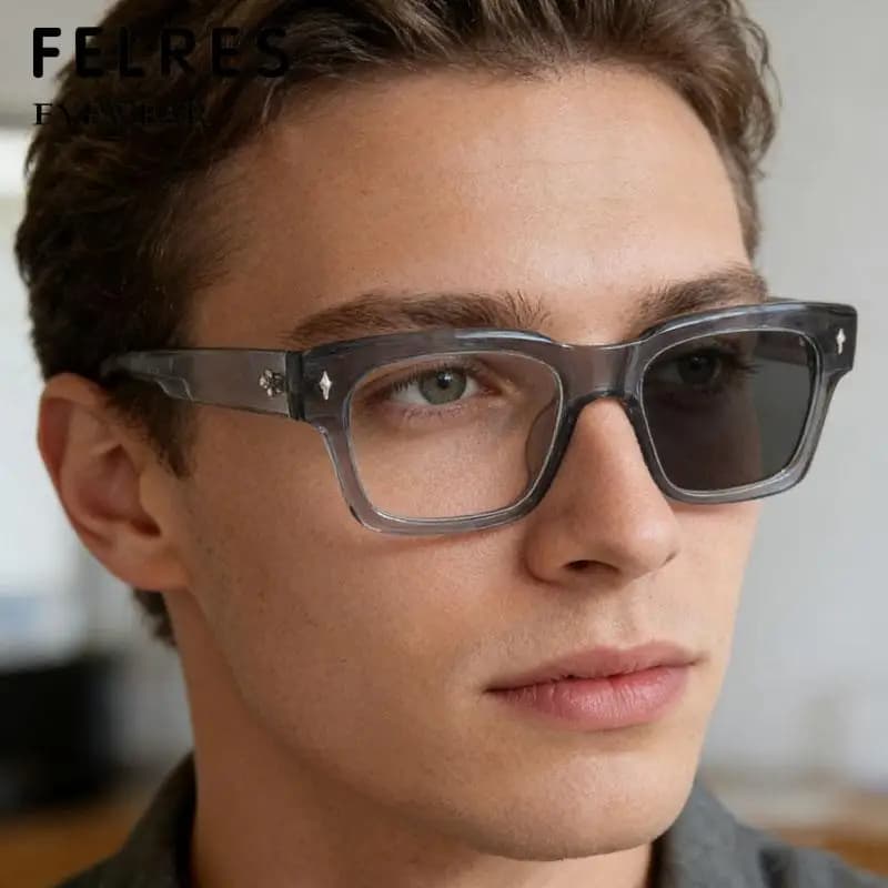 Lunettes de lecture photochromiques à monture épaisse de styliste, tendance pour hommes et femmes, l