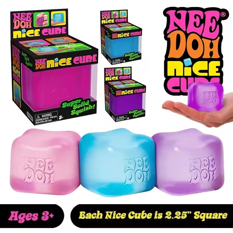 Nouveauté 2026 : Schylling Needoh Nice Cube, Jouets sensoriels, Blocs anti-stress, Puzzle anti-stres
