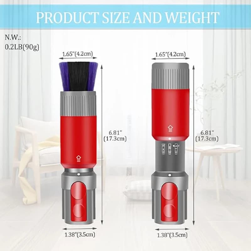 Tuyau de brosse à dépoussiérer sans trace et sans rayures, pour aspirateur sans fil Dyson V7 V8 V10 