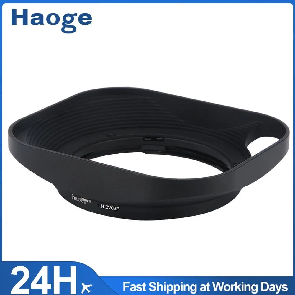Haoge LH-ZV02P pare-soleil carré en métal pour conclus Zed'appareils Communautés ar T * 2/50 50mm f2
