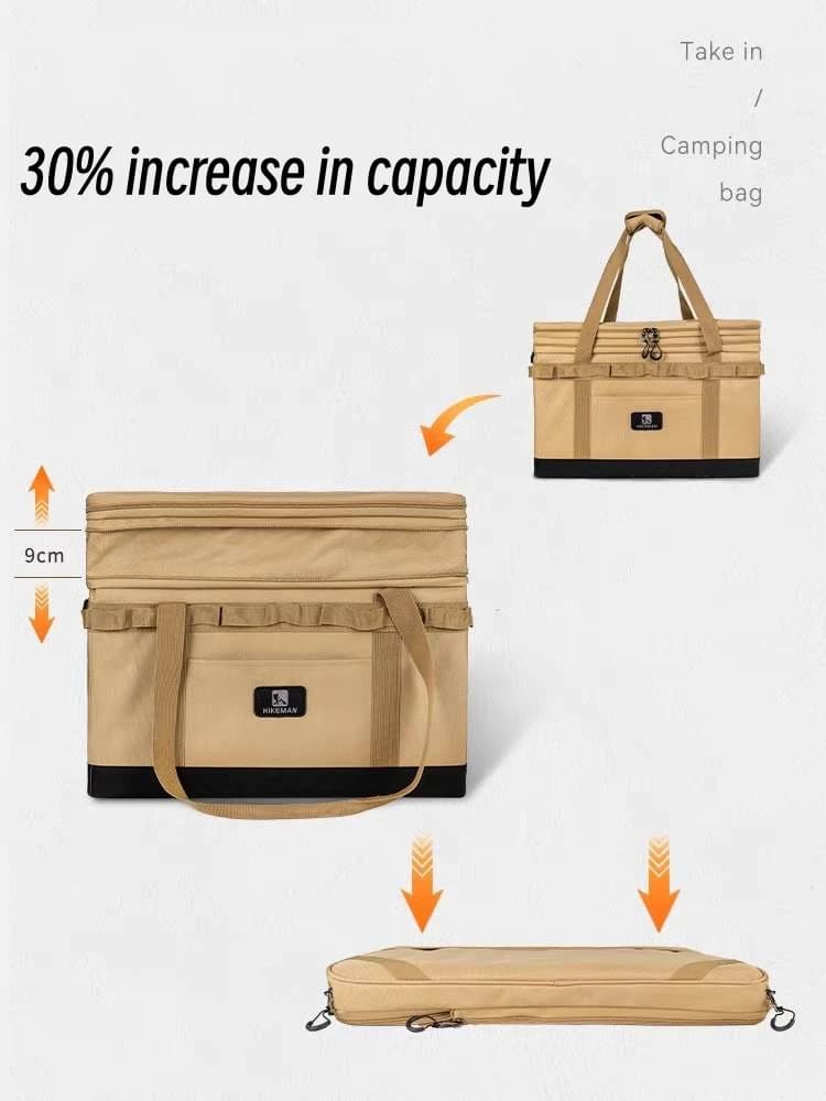 Sac de rangement pour équipement de camping extérieur, grande capacité, pliable, portable, réchaud, 