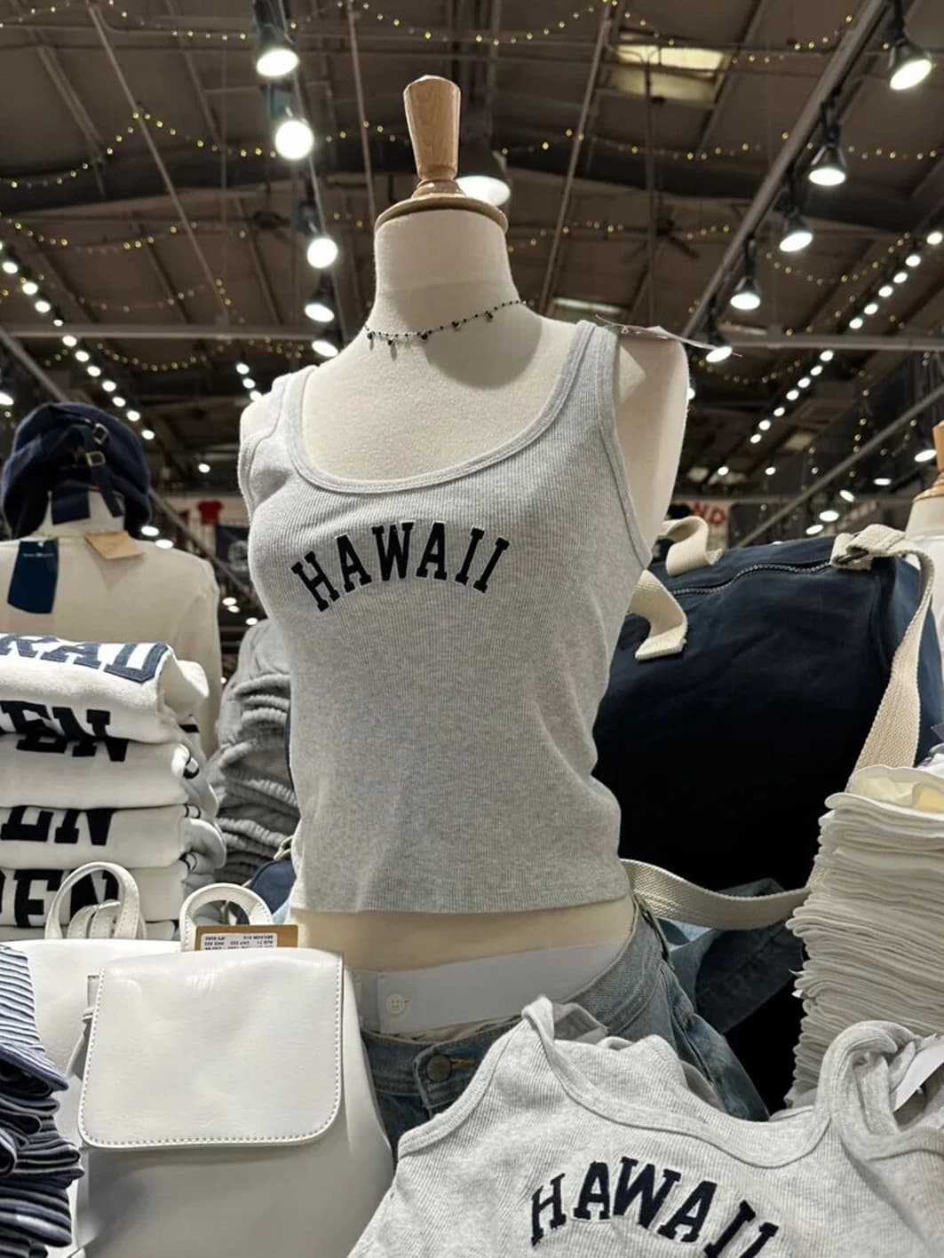 Débardeur Slim avec lettres brodées pour femme, haut court d'été sans manches, col en U, fil de vis,
