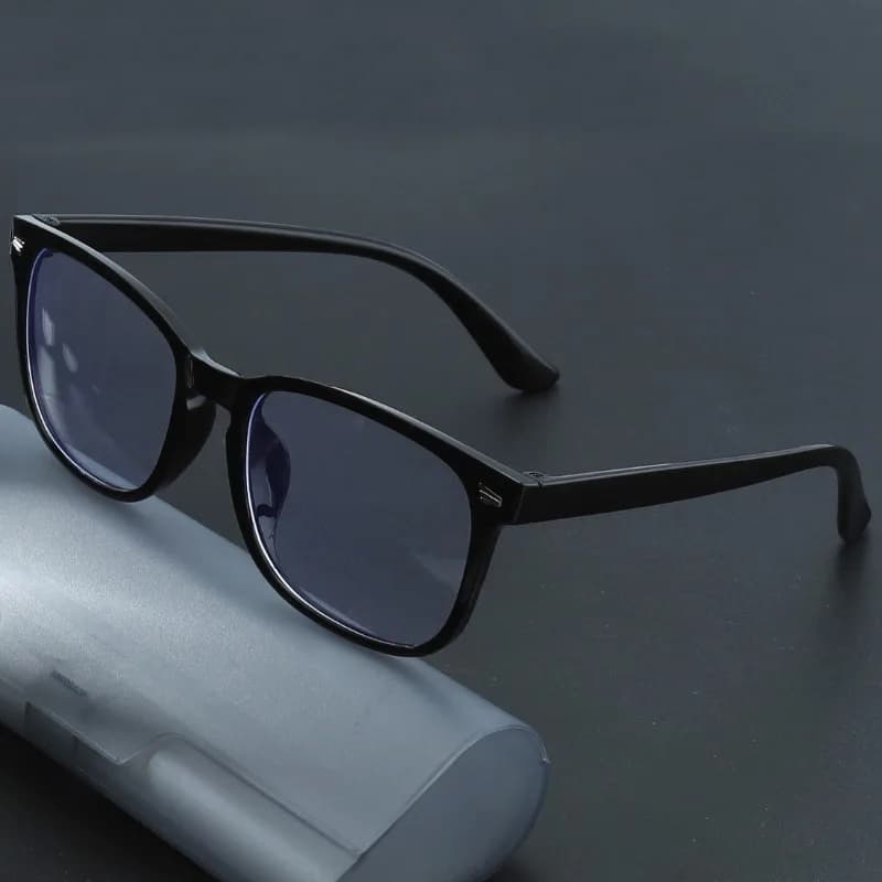 Lunettes Anti-lumière bleue à rivets carrés, 1 pièce, pour les déplacements quotidiens, lunettes à l