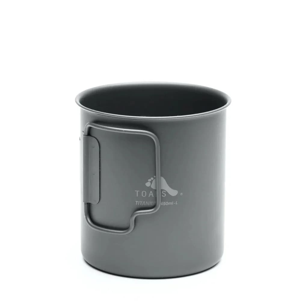 TOAKS-Tasse en Titane Version Ultralégère avec Poignée Pliable, Équipement de Camping en Plein Air, 