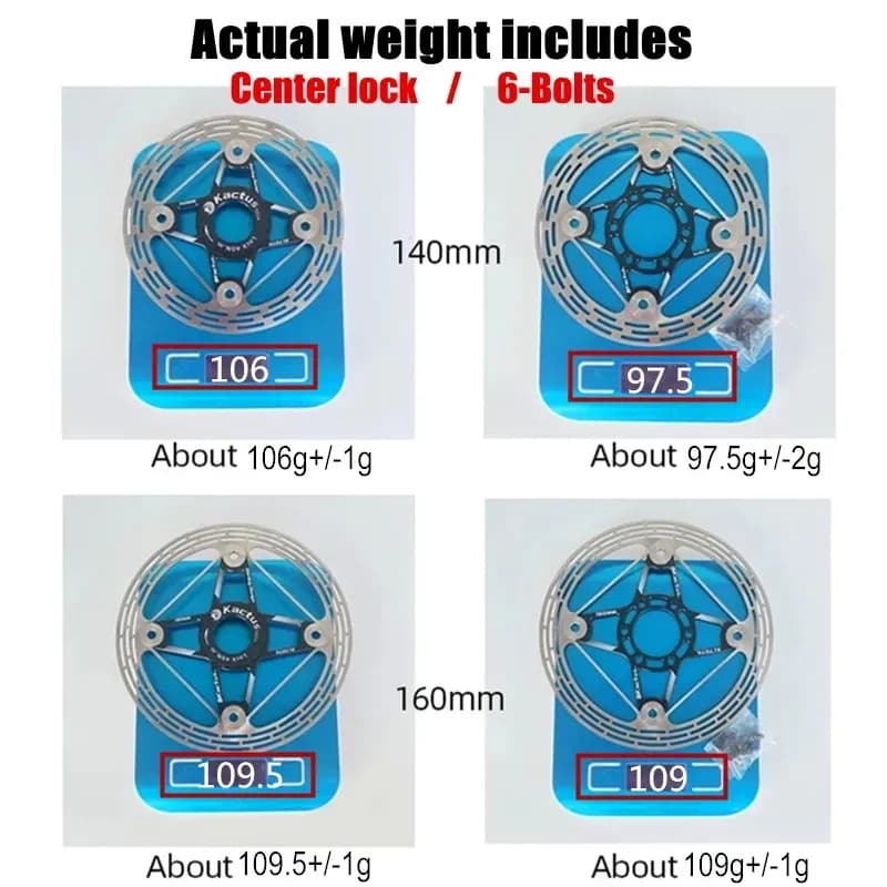 KACTUS – frein à disque de vélo ultraléger, 85g, 140/160/180/203mm, 6 boulons, Rotor de verrouillage