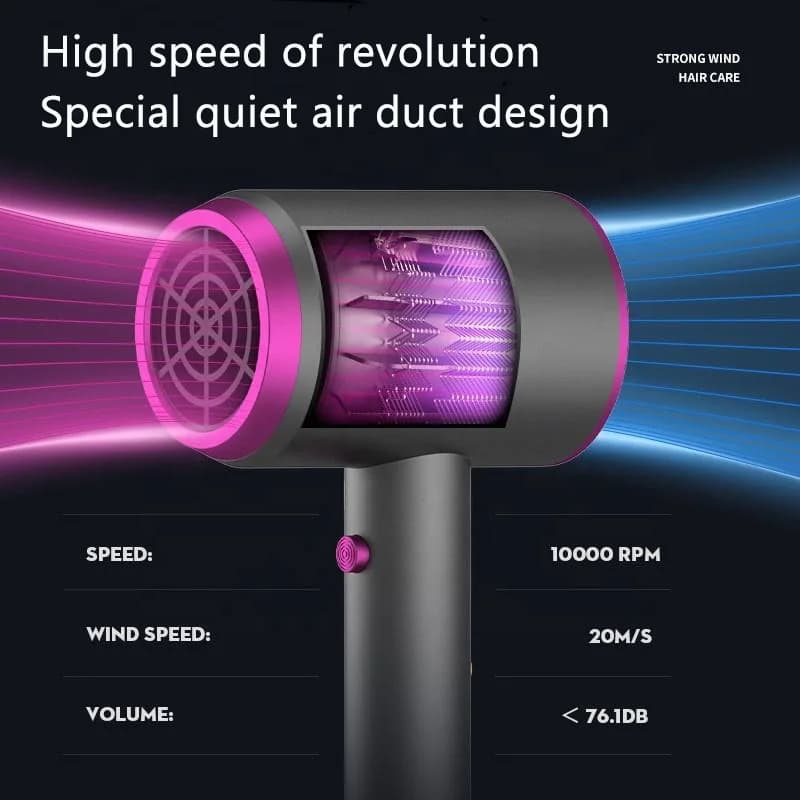 Souffleur d'air à turbine électrique à grande vitesse, faible bruit, température constante, séchage 
