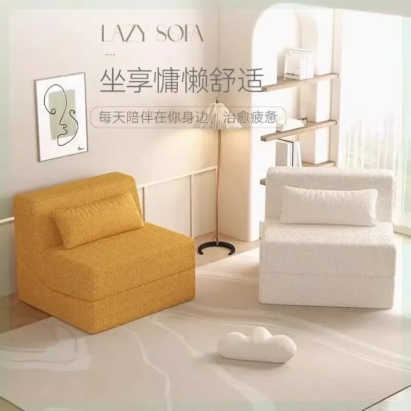 Canapé-lit pliant convertible et inclinable, mobilier compact pour petits espaces, idéal pour salon,