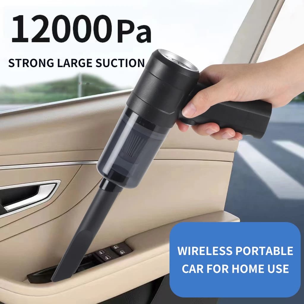Nouveau 12000Pa aspirateur de voiture sans fil USB charge 1800mAh appareil de nettoyage Portable Min
