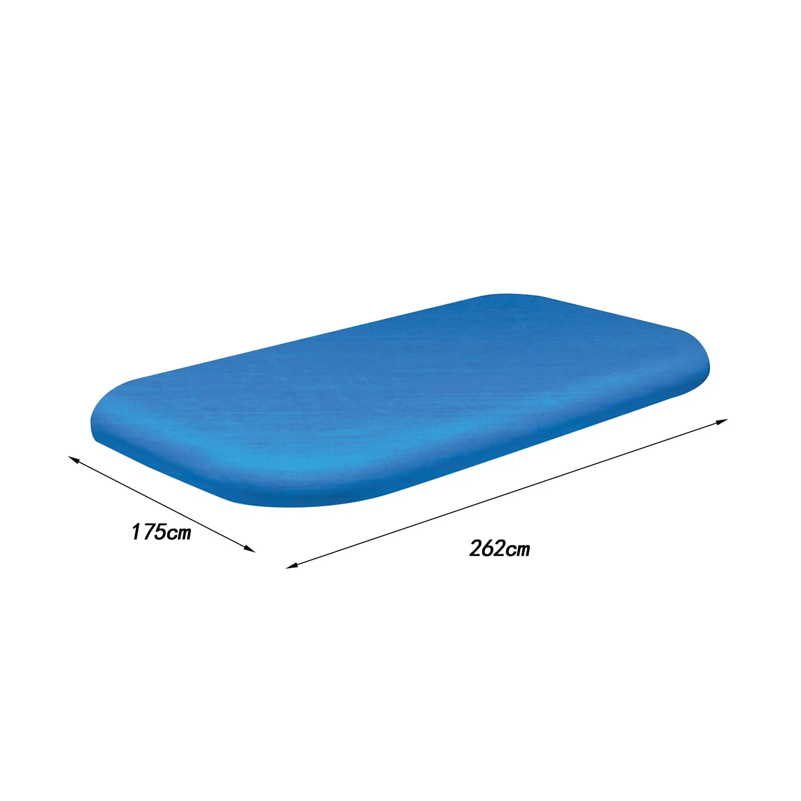 Couverture de piscine rectangulaire PE hors sol, accessoire de piscine extérieure, cadre rectangulai