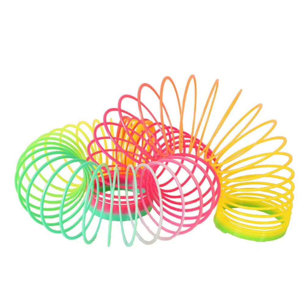 Jouets à rebond magique de couleur, jeux de société pour enfants, anneau magique Anti-stress, arc-en