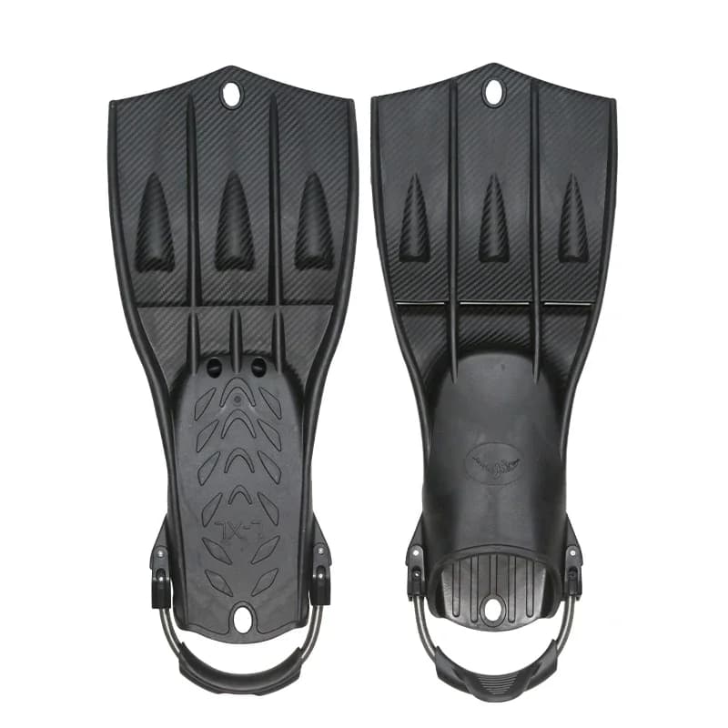 Palmes de plongée sous-marine professionnelles, boucles réglables, palmes de natation courtes en Sil