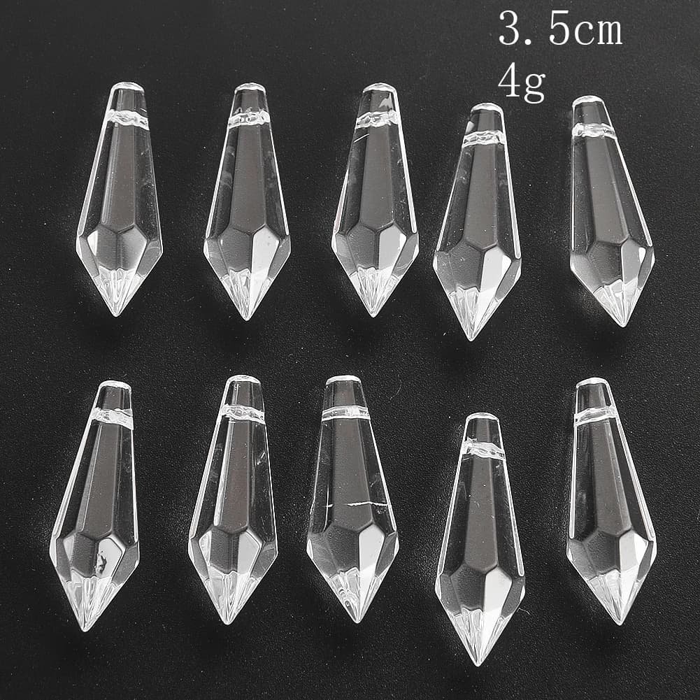 Muy Bien-Prisme en cristal de glace, lustre, pendentif en cristal, attrape-soleil, verre, goutte poi