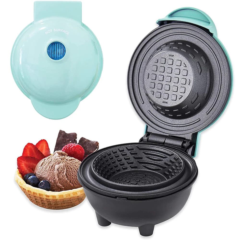 Nouveau Mini gaufrier bol 110 V/220 V Machine de petit déjeuner tarte aux œufs crème glacée et roule