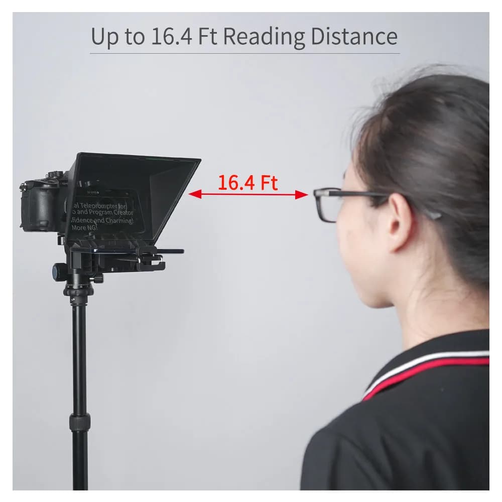 FEELWORLD Mini téléprompteur TP2A 8 pouces Portable prend en charge les moins de 8 "Smartphone table