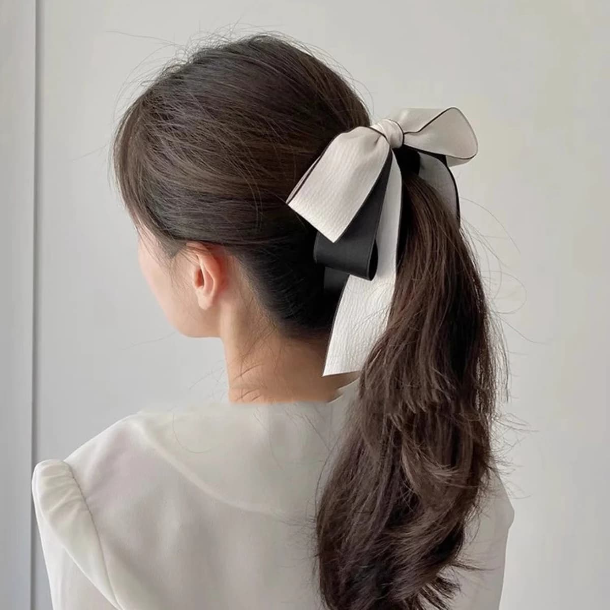 Lystrfac nouveau nœud Hairgrps cheveux griffe arc pinces à cheveux pour femmes filles arrière tête é