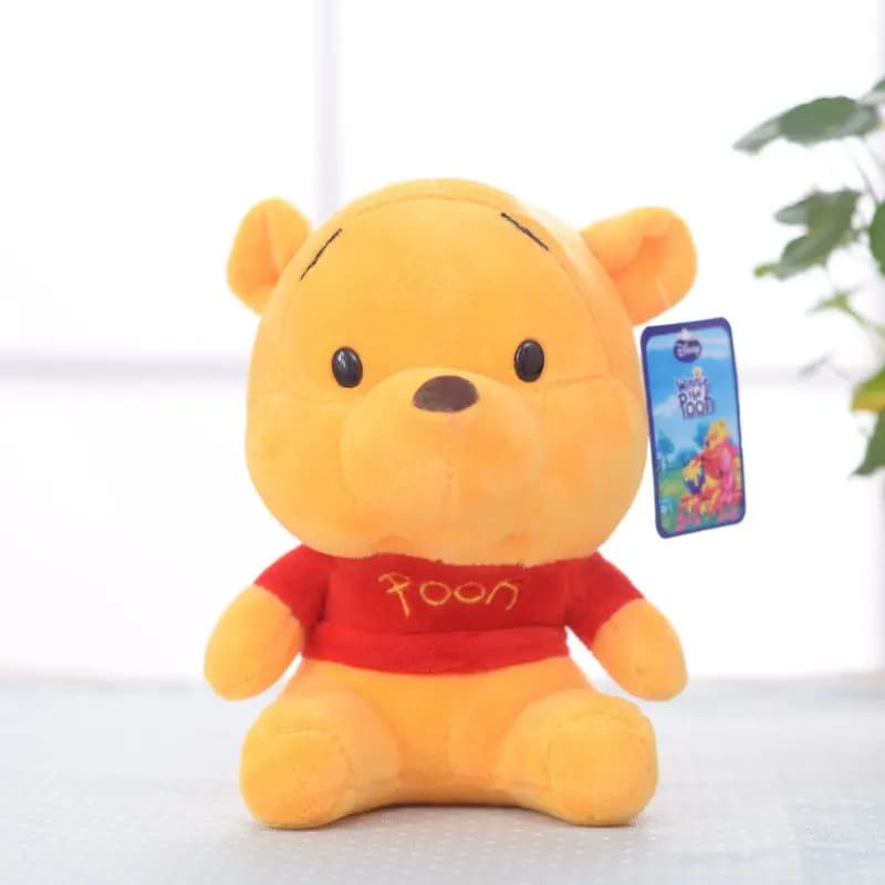 Dessin animé en peluche broche Winnie l'ourson Mickey Minnie tigrou cochon court peluche poupée poup