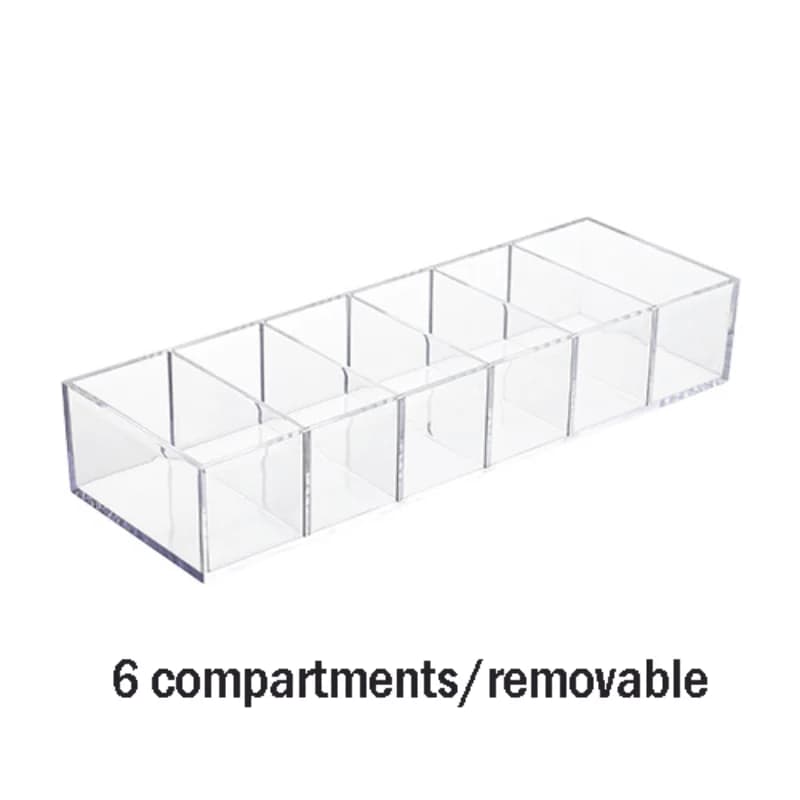 Boîte de rangement transparente en acrylique pour cosmétiques, porte-maquillage, organisateur de maq