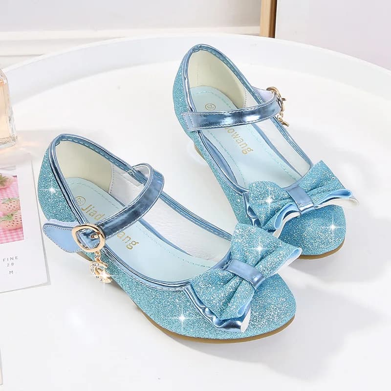 Sandales à strass papillon pour filles, chaussures de danse latine pour enfants, chaussures de princ