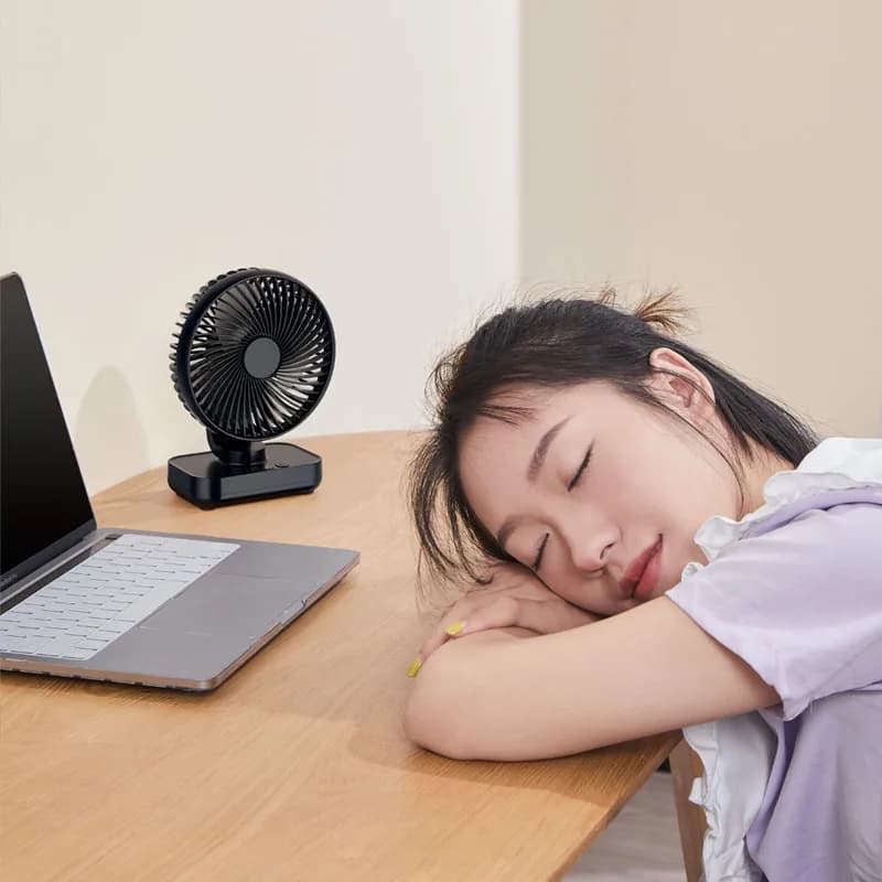 Ventilateur de Table Portable type-c Rechargeable 4 vitesses bureau USB ventilateur de refroidisseme