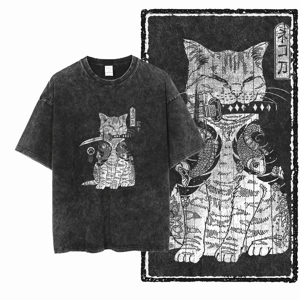 COOLMIND DB 100% coton chat imprimé graphique unisexe chat imprimé hommes t-shirt Cool Streetwear ho