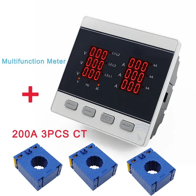 Panneau de fréquence de tension de courant multifonctionnel triphasé AC220V, avec transformateur de 