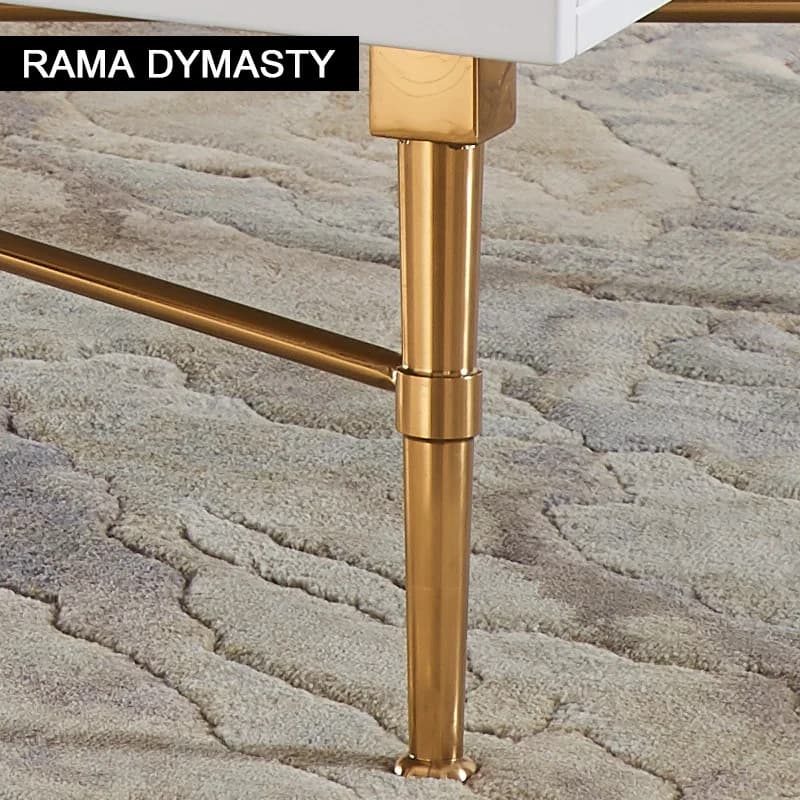 Table basse marocaine en acier inoxydable, nouveau, classique, postmoderne, carrée, table à thé pour