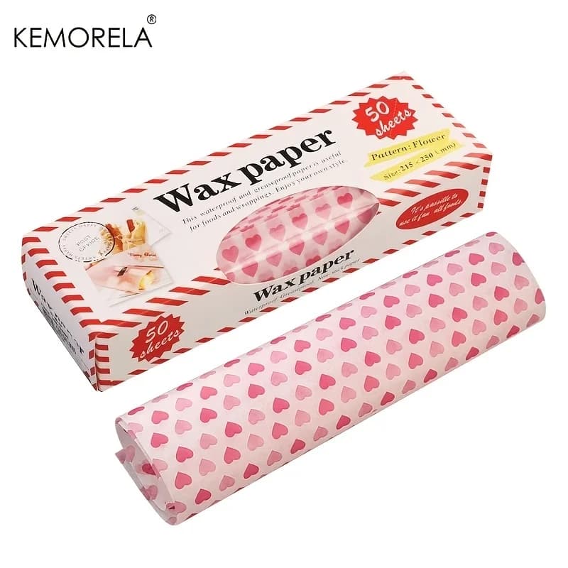 KEMORELA 50 pièces/lot papier ciré emballages alimentaires papier d'emballage papier de graisse de q