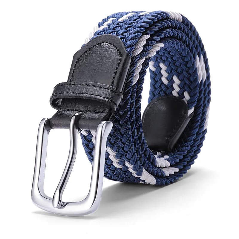 Ceinture tissée avec fouet polyvalent pour hommes et femmes, toile strucélastique, pantalon assresse