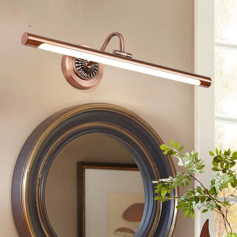 Lampe Led en Bronze rouge pour salle de bains, 8W, 455MM, Europe, or, miroir, chambre à coucher, Dre