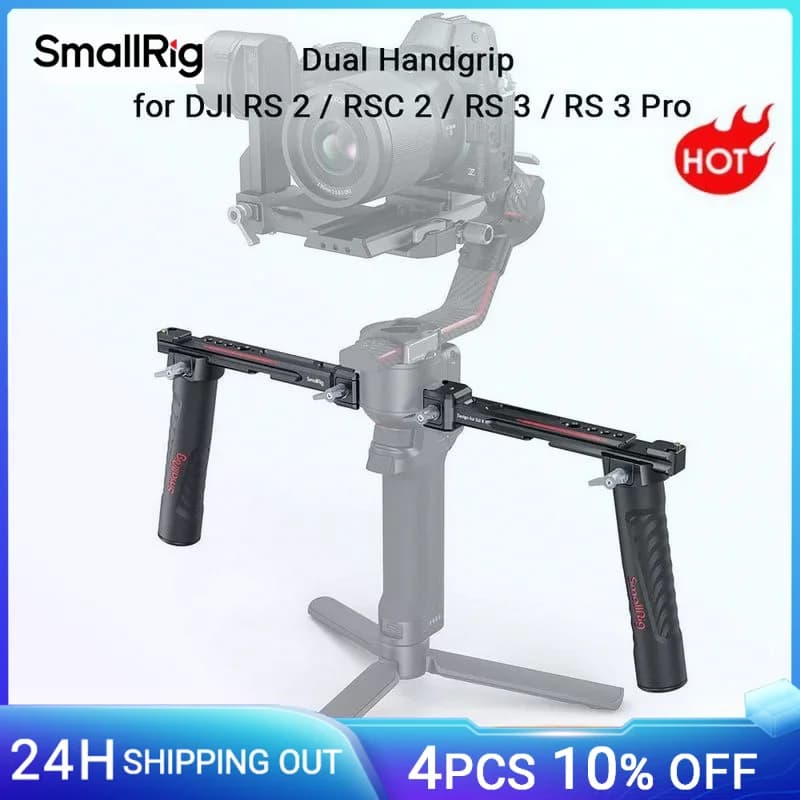 SMALLRIG – sangle de poignée réglable, double poignée pour DJI RS3/RS3 Pro/RS4 Pro, stabilisateur de