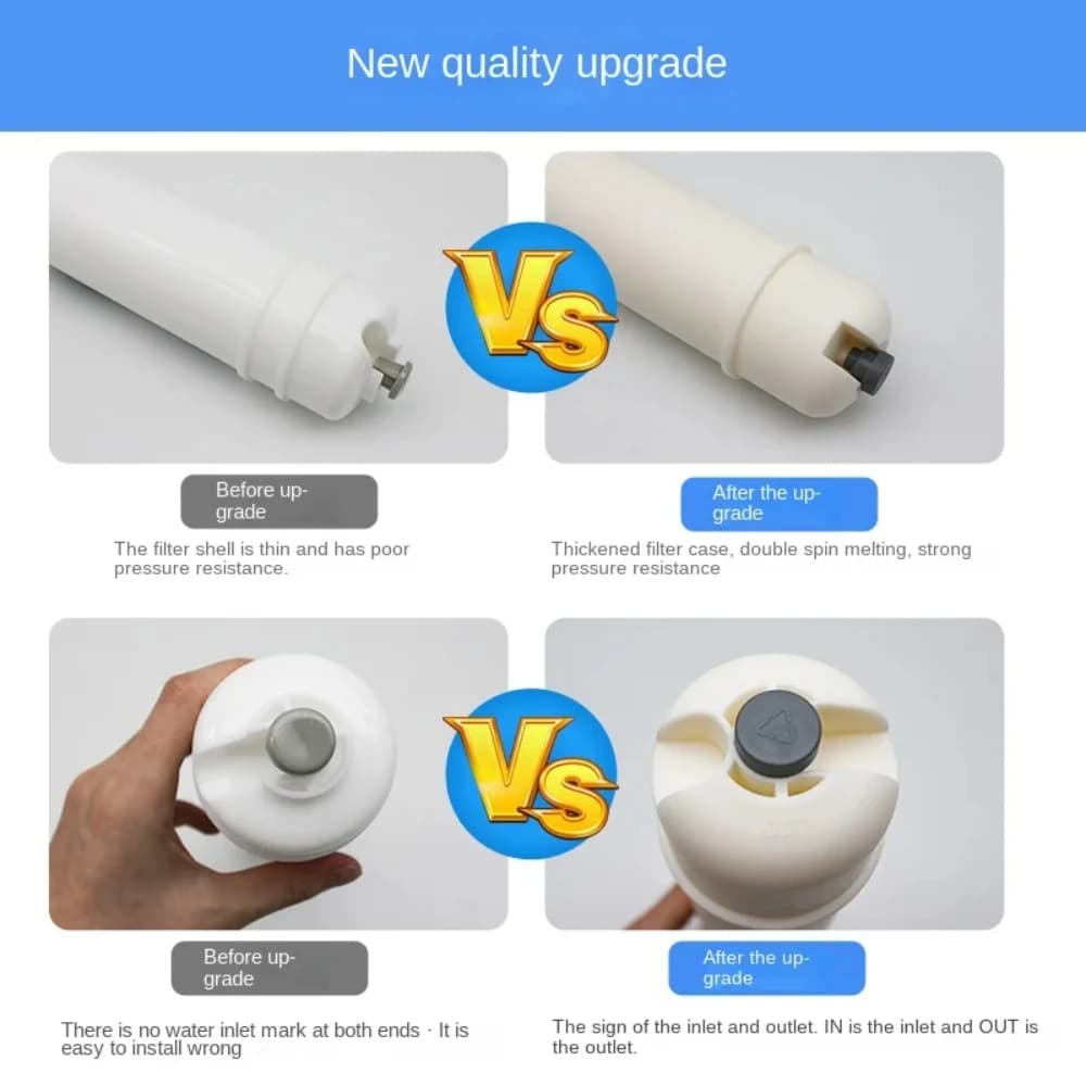 Cartouche de filtre à eau en ligne de 10 pouces, connexion rapide, charbon actif en coton PP pour sy