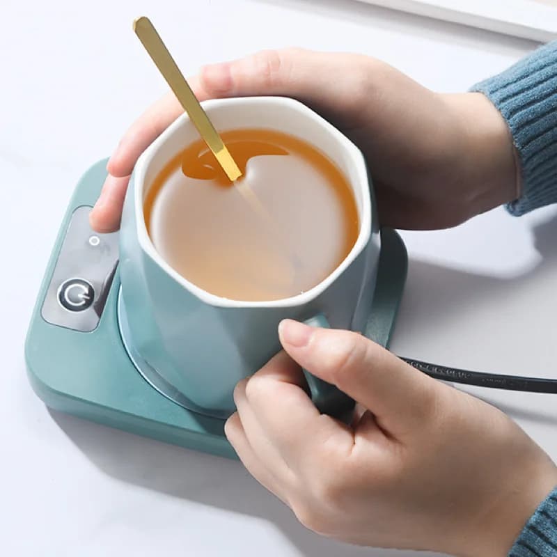 Chauffe-tasse électrique, coussin chauffant pour thé au lait et à l'eau, tapis chauffant, dessous de