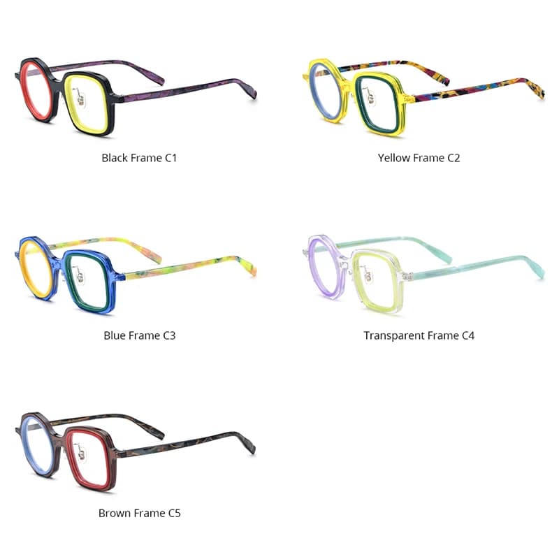 HEPIDEM-Lunettes rondes en acétate pour hommes et femmes, lunettes faites à la main japonaises, lune