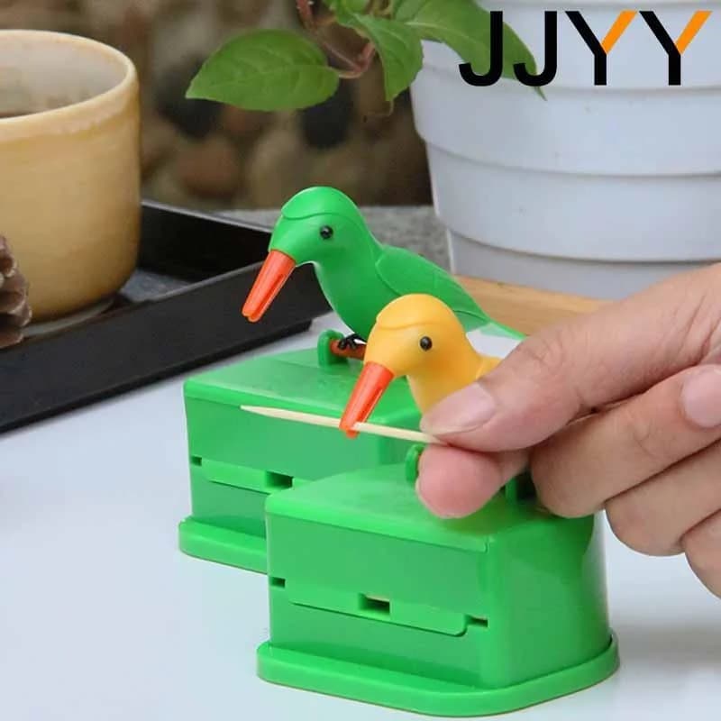JJYY boîte de rangement de cure-dents détachable boîte de cure-dents d'oiseau distributeur automatiq