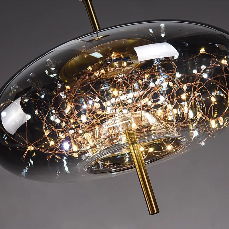 Lustre de chevet rouge en filet nordique pour fille, lumière de luxe, longue ligne, personnalité, Ar