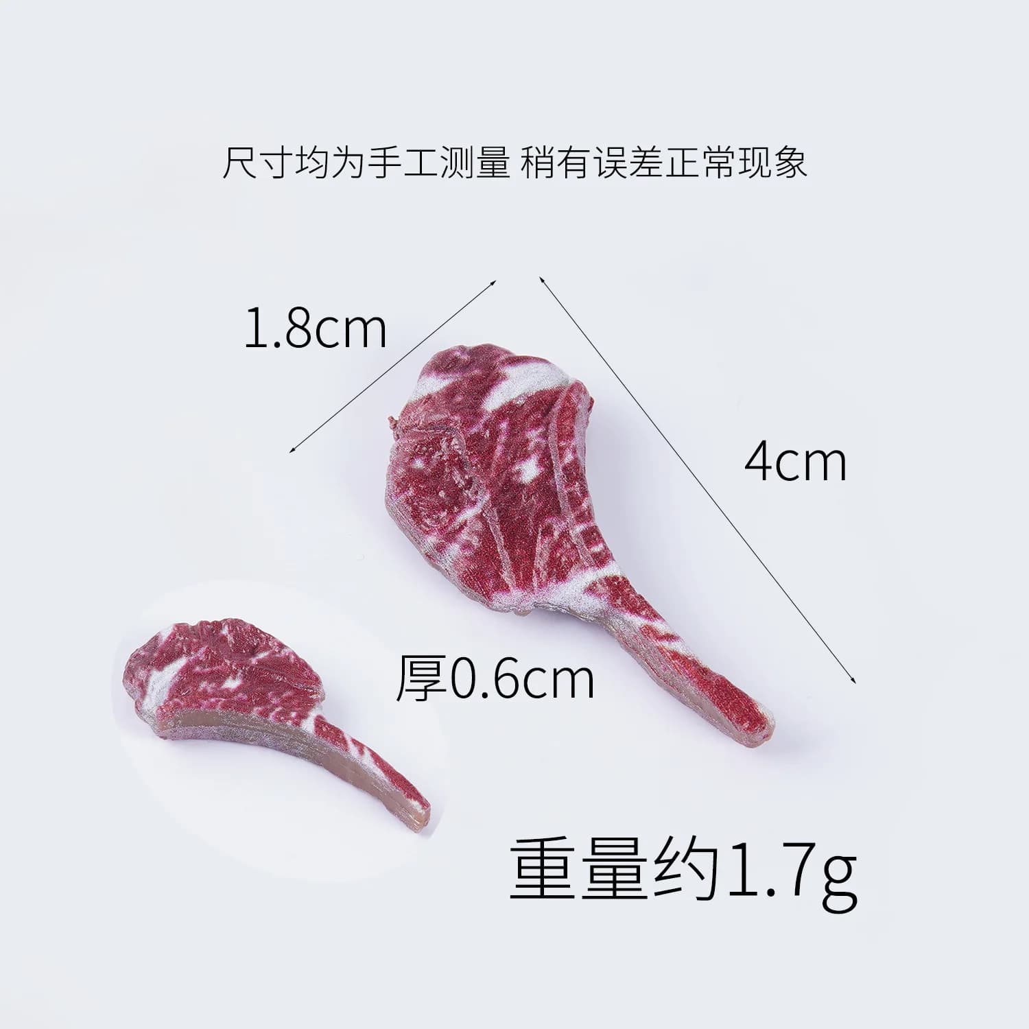 Mini Steak Tomahawk, 10 pièces, faux aliments, Simulation de nourriture, accessoires de Steak, maiso