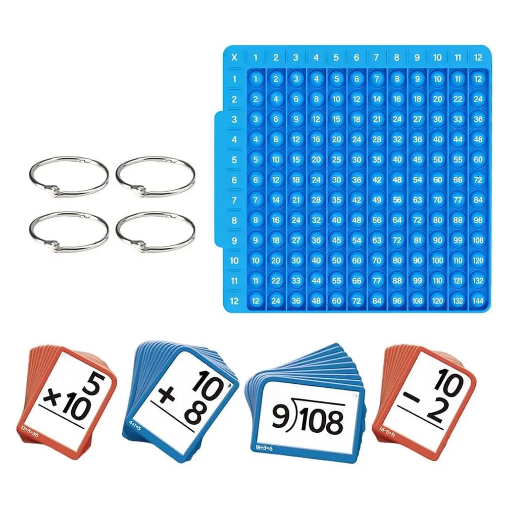 Cartes Flash de Multiplication, jeux de mathématiques pour tout-petits à domicile, cartes Flash de M