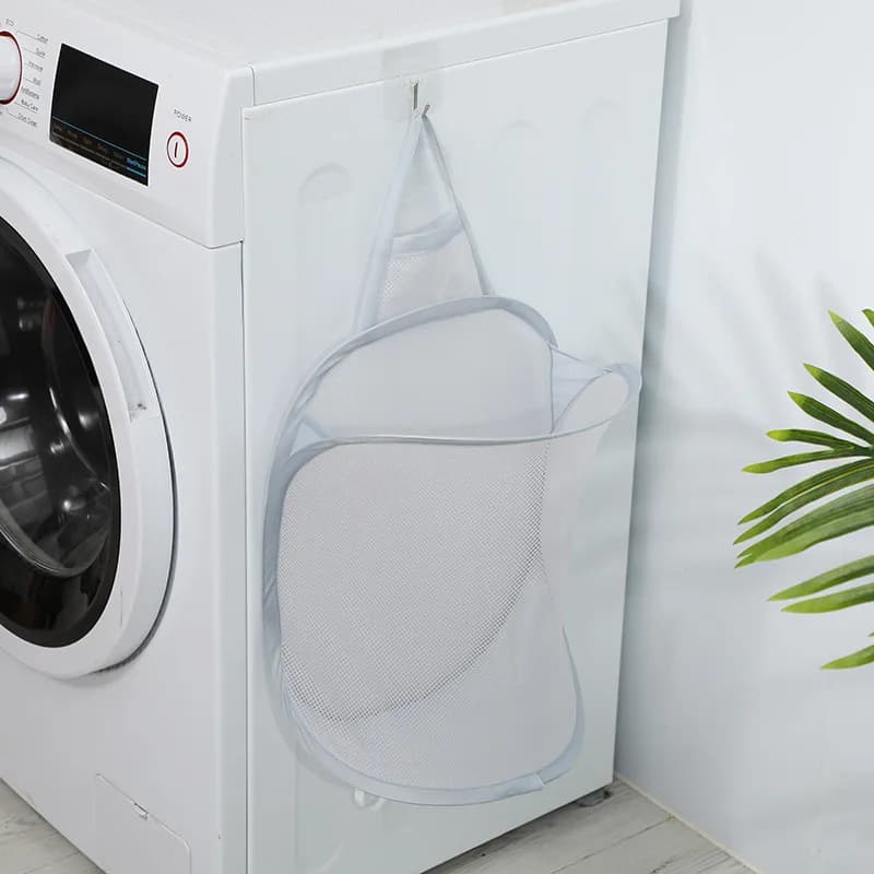 3140 panier à linge pliant organisateur pour vêtements sales salle de bain vêtements maille sac de r