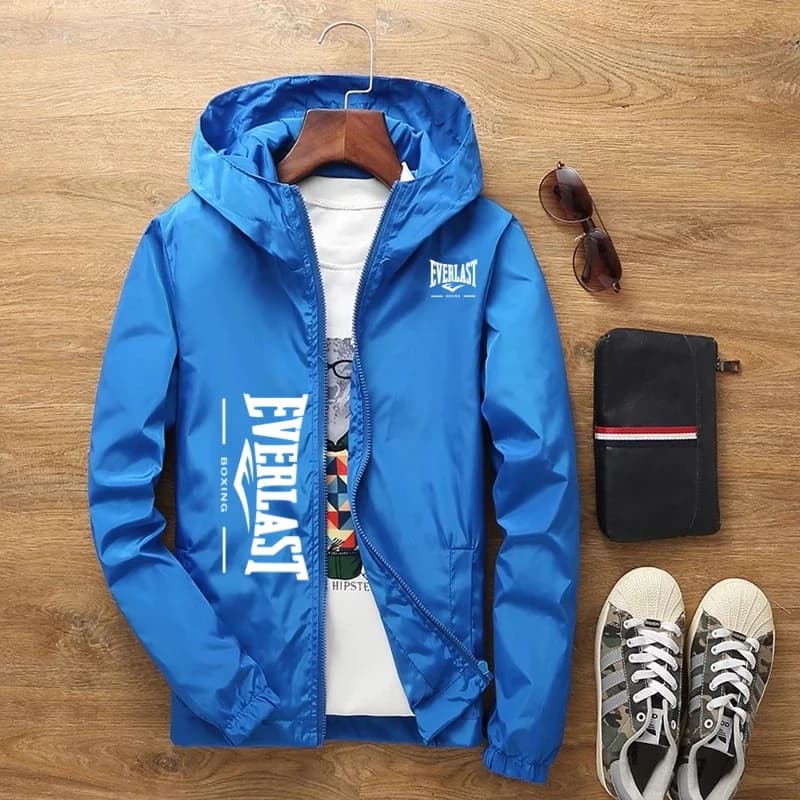 Veste à capuche zippée coupe-vent pour homme 2026 – Tenue décontractée et sportive pour le streetwea